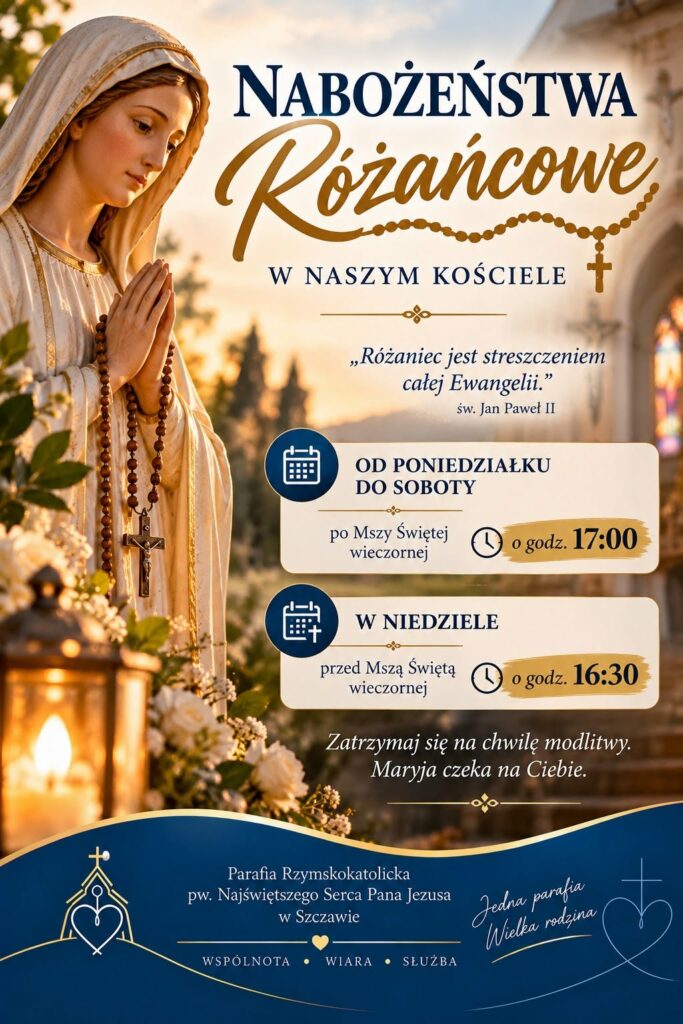 Godziny nabożeństw różańcowych